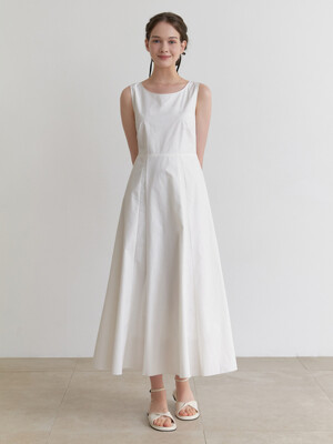 Basta sleeveless dress (white)