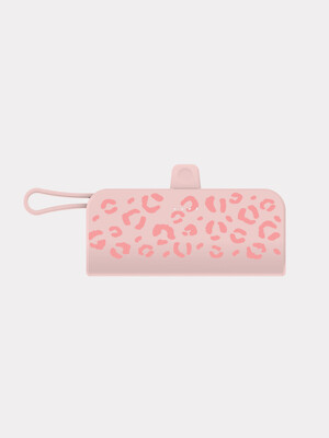 leopard pattern 핑크 [도킹형 보조배터리]