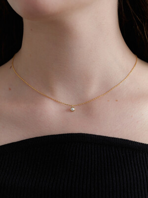 gold classic pearl necklace JN034