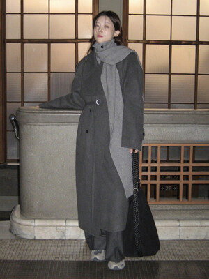 HANDMADE WOOL TRENCH COAT_CHARCOAL GRAY