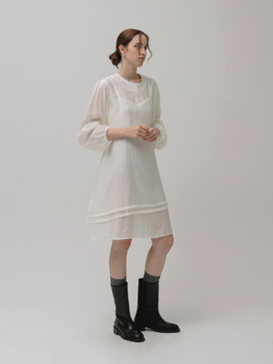 Twin bustier volume dress