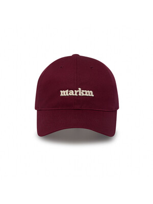 BASIC LOGO BALL CAP-WINE