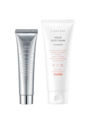 아쿠아 클렌징보습세트(클렌징폼 160ml+수분크림 60ml)