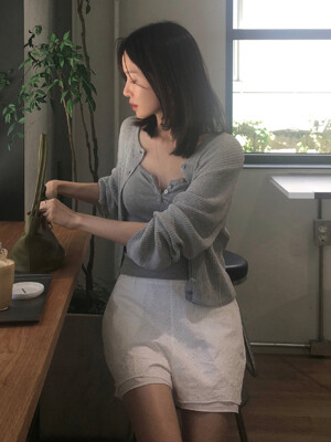 [단독선오픈]Boboli summer cardigan (melange gray)