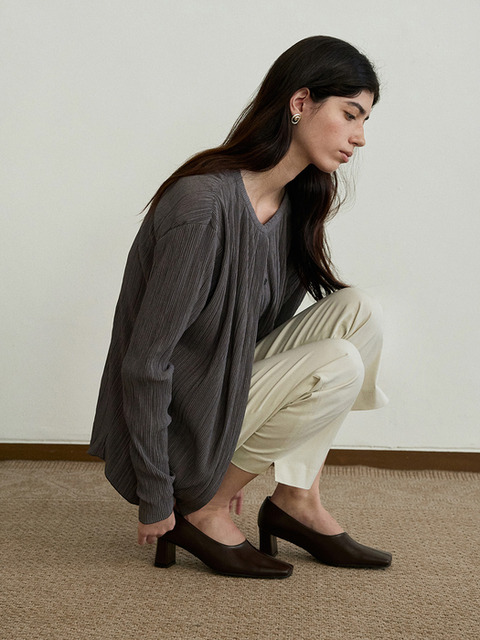 에퓨레 [단독][하나PICK] NUBE Square Pumps (4color)