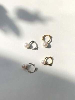 Mini  Fresh Water Pearl Ring Earring
