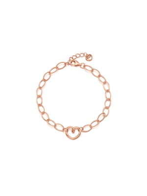 Silver925 Love Chain Bracelet (pink) D21SB0826