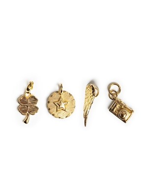 lucky motive gold pendant 럭키 모티브 골드 팬던트