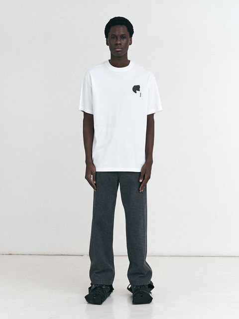 티셔츠 - 막시제이 (MAXXIJ) - White Abstract Graphic T-shirts