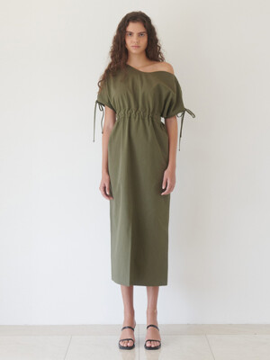 TULIP LONG DRESS (KHAKI)