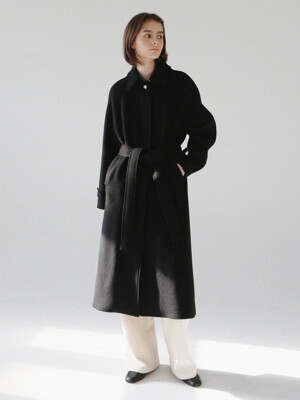 Delpy Belted Coat (black)