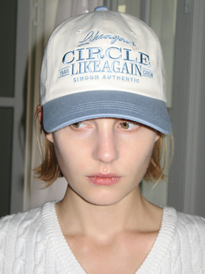 CIRCLE COLOR BLOCK CAP (VINTAGE BLUE)