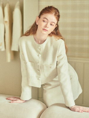 Basic Tweed Set-up Jacket_2color