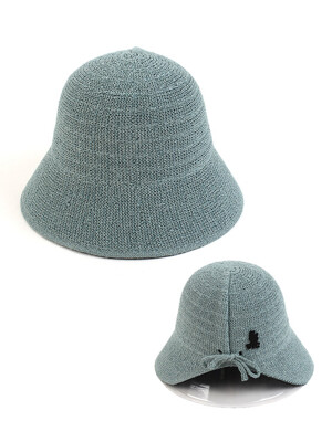 Basic Backopen Mint Paper Bucket Hat 버킷햇