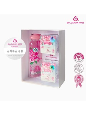 [불가리안로즈] 로즈 오리지날 수분세트/로즈워터330ml/데이크림50ml/나이트크림50ml