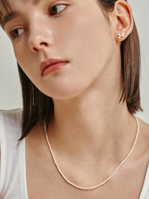 Limited- Lily petit pearls chain necklace