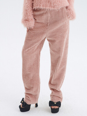 CORDUROY STRAIGHT PANTS_PINK