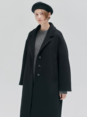 [단독기획]23WN basic single volume coat [BK]