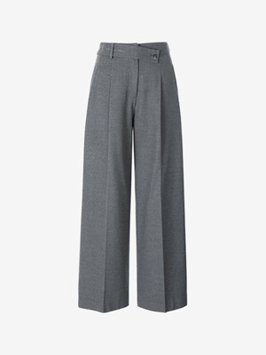 Pleated Wide Trousers YZBLPN5