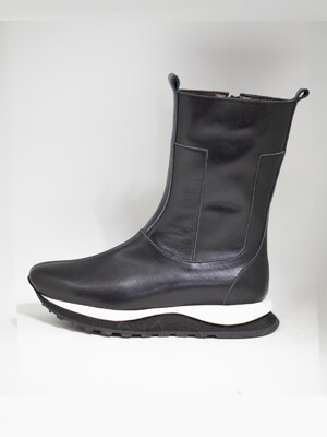 23FW zipper middle ankle boots