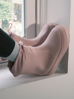레인부츠 RE-RAIN SHIRRING BOOTS PINK