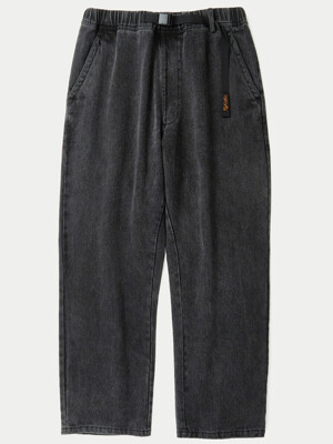 SL-LABEL BELTED ALL-ROUND DENIM PANTS 그레이데님