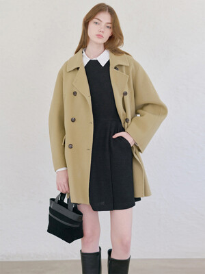 24FN casual handmade half coat [B/BE]