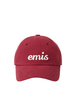 APPLIQUE BALL CAP-RED