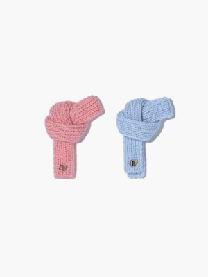muffler for keyring - pink&blue