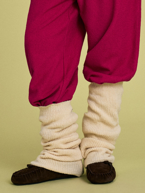 망고매니플리즈 WOOL LEG WARMER_CREAM