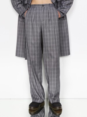 GREY CHECK TROUSER