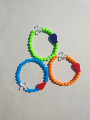 Clear airplane layered Bracelet 3 color
