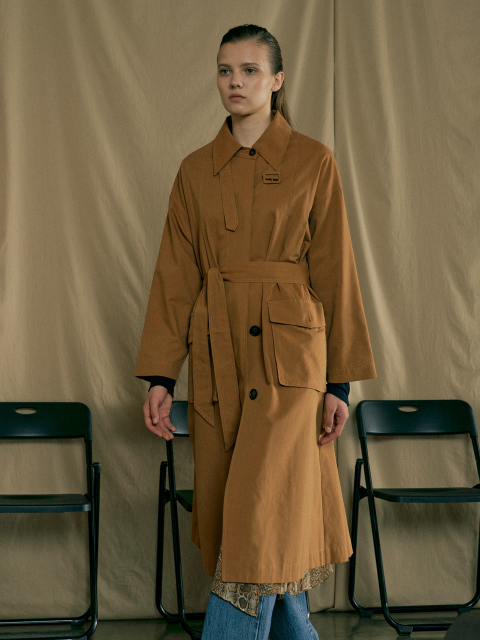아우터 - 쓰리젝트 (3JECT) - [20F/W UNTACT RUNWAY] Flip mac trench coat _ camel