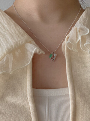 [단독]deep 6th blossom necklace (Silver 925)
