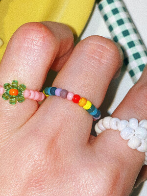 Rainbow Beads Ring 비즈반지