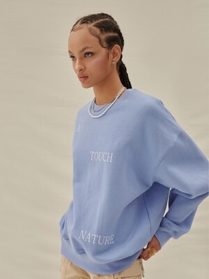 A TOUCH OF NATURE SWEATSHIRT_PALE BLUE