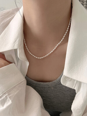 14k gold filled pearl necklace