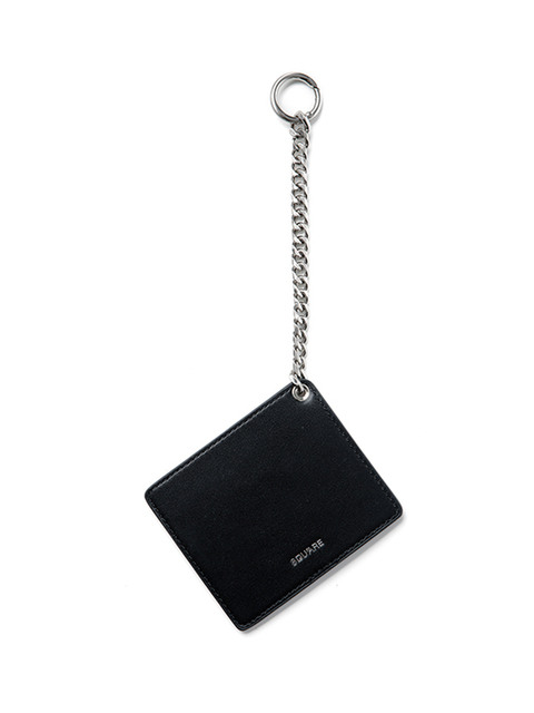 지갑 - 스퀘어라인 (SQUARE line) - Chain crad wallet (Black) - U001BK