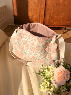 Quilted duffel bag - rose
