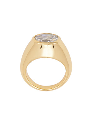Oval sparkle ring(gold)