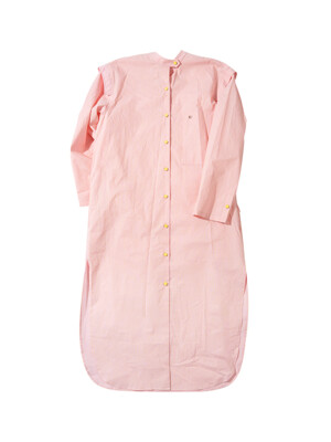 DAISY STRIPE LONG ONE-PIECE / PINK