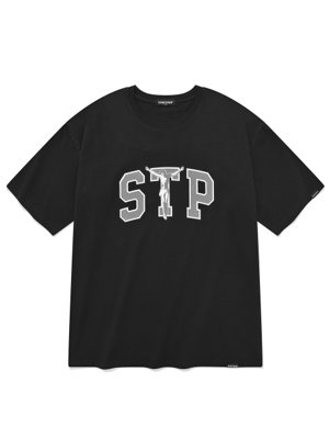 SP STP LOGO T SHIRTS-BLACK