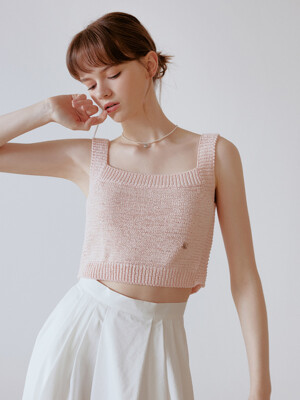 [단독]Rub knit sleeveless (pink)