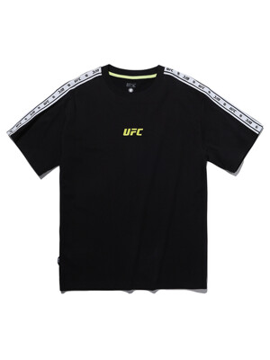 UFC 플라이 릴렉스핏 메쉬 반팔 티셔츠  블랙 U4SSU2320BK