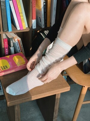 School See-through  Knee Socks_3color