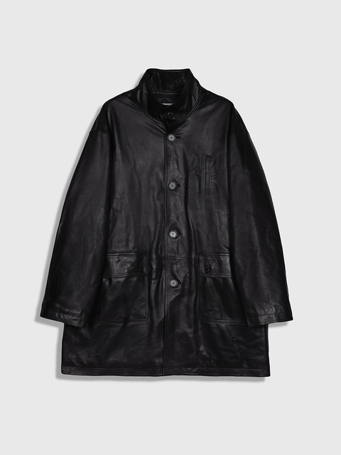 아우터,아우터 - 팔육디 (86d) - Oversized Half Leather Coat