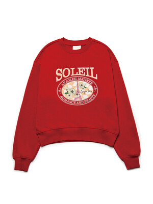 [기모 옵션] Soleil Vintage Eiffel Sweat Shirts [RED]