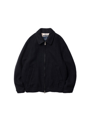 LONDON TRADITION Collar Wool Blouson - Navy