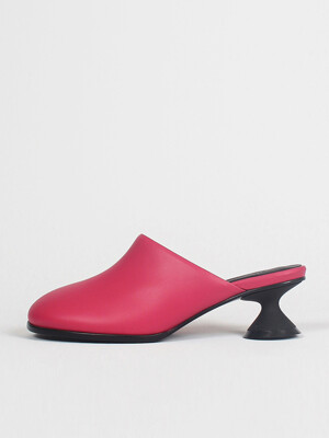 Uhjeo ourglass middle heel mules_fuchsia pink
