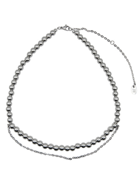 [韓国人気ジュエリー] nff gleam layer necklace Never Fades - 18K Two Layer Necklace - Waterproof - 18k Gold